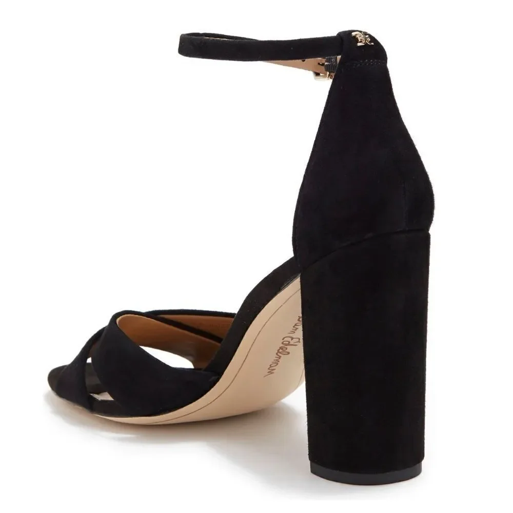 NWT SAM EDELMAN YANCY BLOCK HEEL ANKLE STRAP‎ SANDAL HEEL